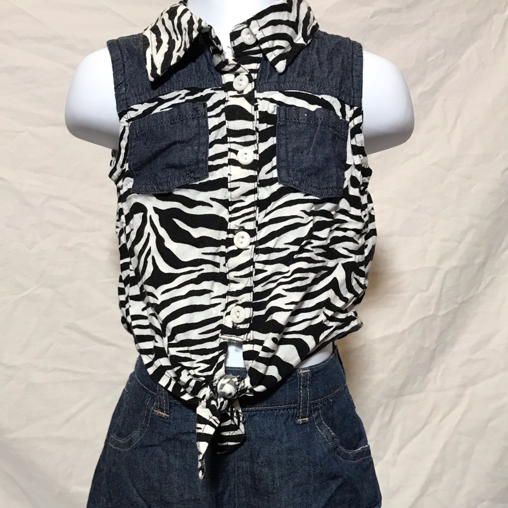 chillipop zebra print short set